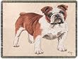 Bulldog Tapestry Throw