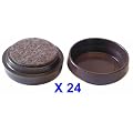 Castor Cups Brown Felt Large (Bulk Pack of 24, equivalent to �0.59 each) (Product Code: 43240 T5198F)