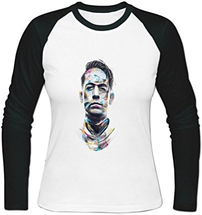 ZIHLN Women's G Eazy The Tipping Point Baseball T shirt Long Sleeve L White
