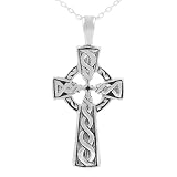 Sterling Silver Celtic Cross Necklace