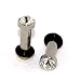 Solid Clear Cubic Zirconia CZ Crystal - Silver, Size 8G (Gauge) or 3.2mm, One (1) Pair)
