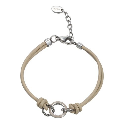 Esprit Damen-Armband MARIN 68 mix Edelstahl Leder beige S.ESBR11587A170 Preisvergleich