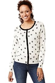 Round Neck Daisy Floral Cardigan