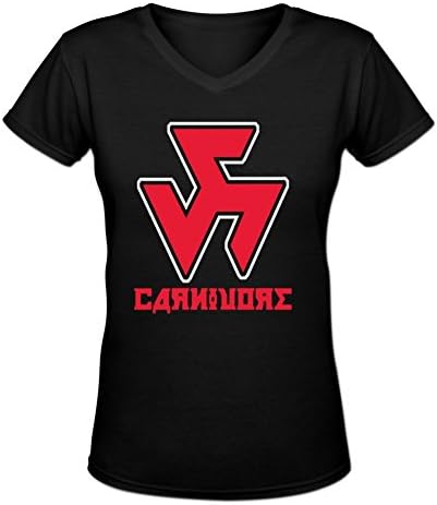 Bordenave Don t Reach Youngblood Women's Short Sleeve V Neck Tee L Black
