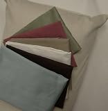 Zippered 20 x 54 - 1200tc Solid Body Pillow Protectors -7 colors - Made in USA - Chocolate