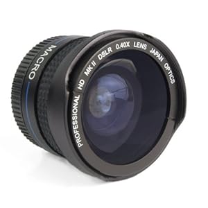 Zeikos 0.40x Objectif Super Fisheye pour appareil photo numérique compact et camescopes Zeikos 0.40x Objectif Super Fisheye pour appareil photo numérique compact et camescopes