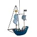 Niermann Pendelleuchte Piratenschiff