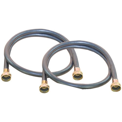 1109 5FF TP BLACK RUBBER WASHING MACHINE HOSE 5 FT 2 PK John M.