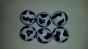 Cow Print Golf Balls 6 Pak