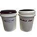 White Padded Bucket Lid White Frame/Black Pad by Bucket Lidz