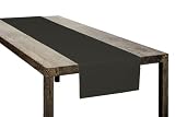 Mistral - Chemin de table XXL - 43 x 240 cm - Noir encre (Import Grande Bretagne)