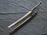 Fully Hand Forged Clay Temper Practical Bamboo Samurai Katana Sword #344