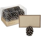 Kate Aspen Pinecone Place Card/Photo Holders, Set of 6