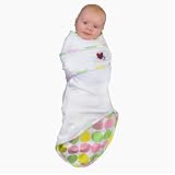 Go Mama Go Designs Snug and Tug Swaddling Blanket, Preemie, Tickled Pink