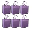 Reusable Grocery Tote Bag Lavander 6 Pack