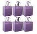 Reusable Grocery Tote Bag Lavander 6 Pack