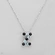 Necklace With 2.70ctw Precious Stones - Genuine Sapphires and Topazes Beautifully Crafted in 925 Sterling silver. Total item weight 5.0g Length 16in