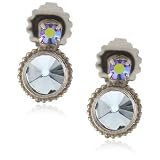 Sorrelli Salt Water Crystal Bezel Set Silver-T
