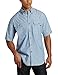 Carhartt Men's Fort Solid Short Sleeve Shirt, Blue Chambray, Large