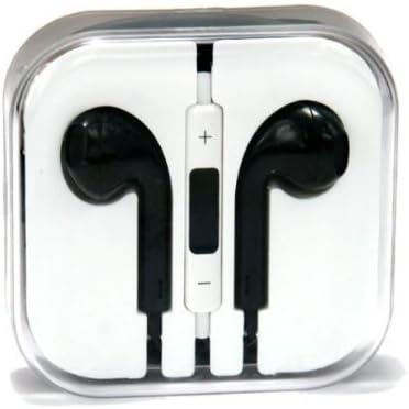 Stargazer Enterprises Black Replacement Handsfree Stereo Earbuds, Earphones, Headphones, Headsets with Mic and Volume Control