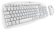 Logitech MK250 Tastatur und Maus schnurlos wei� OEM (deutsches Tastaturlayout, QWERTZ)