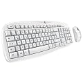 Logitech MK250 Tastatur und Maus schnurlos wei� OEM (deutsches Tastaturlayout, QWERTZ)