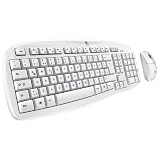 Logitech MK250 Tastatur und Maus schnurlos wei� OEM (deutsches Tastaturlayout, QWERTZ)von "Logitech"