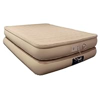 Aerobed 78713 Luxury Collection Smart Settings Raised Pillowtop Inflatable Air Bed Mattress Queen