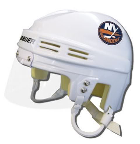 Official NHL Licensed Mini Player Helmets - NY Islanders (white) - New York Islanders