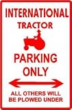 INTERNATIONAL TRACTOR PARKING sign * st
