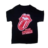 Toddler Kids THE ROLLING STONES Tongue T Shirt in Black