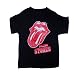 Toddler Kids THE ROLLING STONES Tongue T Shirt in Black