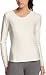 Snow Angel Women's Doeskin V-Neck Top,Ivory,Medium