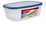 Rubbermaid FG5187RDBLUE Flex & Seal Rectangle 8-Quart Food Storage Container