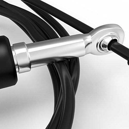 Athlos Fitness Adjustable High Speed Cable Jump Rope with Universal Ball Bearings
