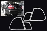 BMW E46 3-SERIES 4-door 02-04 CHROME TAIL LIGHTS TRIM
