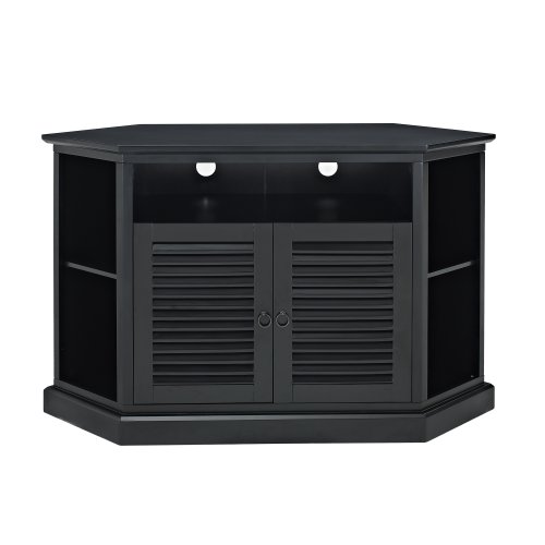 Buy Low Price WE Furniture 52-Inch Highboy Style Wood TV Stand, Black