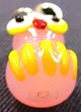 ラッキーカラートンボ玉フクロウストラップピンク(01-0621) ラッキーカラートンボ玉フクロウストラップピンク(01-0621)の画像