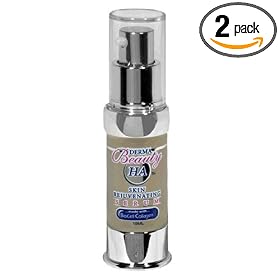 Derma Beauty HA Skin Rejuvenating Serum, .5-Ounce Bottles (Pack of 2)