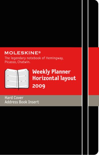 2009 Moleskine Large Weekly Horizontal Diary