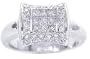 1.15Ct. 14K. White Gold Invisible Pave Diamond Anniversary Ring