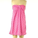 Capelli Women Strapless Terry Cover-Up - Polkadot