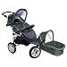 MovieStar! Jogger, Sportwagen, Kinderwagen mit stabilem Alurahmen, Vollausstattung – olivgrün