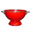 Enamel/ Stainless Steel Colander - Red (5-qt.)