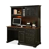 58 Computer Desk with Hutch by Riverside