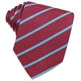 Forzieri Regimental Lines Woven Silk Tie red/electric blue