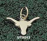 Sterling Silver UNIV OF TEXAS SOLID LHORN 1 / 4 &acute; - B0009RBJDQ