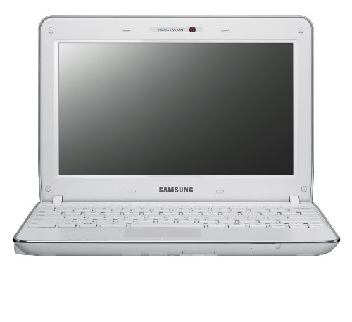 Samsung N210 10.1-inch Netbook (Intel Atom N450 1.66 GHz Processor, 1 GB RAM, 250 GB HDD, 6 Cell Battery, up to 11.2 Hours, Webcam, Windows 7 Starter, White)