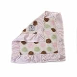 IMAGE OF Little giraffe Spotted Luxe Blanket Pink