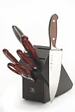 J.A. Henckels International Forged Synergy 7-Piece Knife Set, Red
